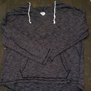 NWOT XL Old Navy Black and White Striped Hoodie